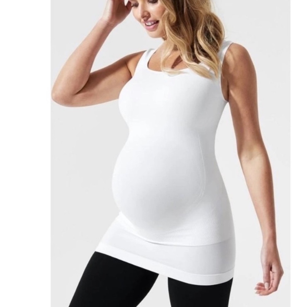 BLANQI- Everyday Maternity Tank Top- white, S